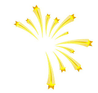 黄色卡通星星元素GIF动态图